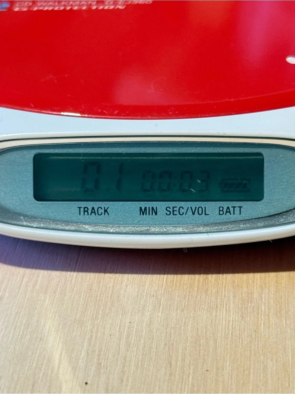 Sony Psyc CD Walkman D-EJ360 G Protection Red Tested Working Read Info Below!
